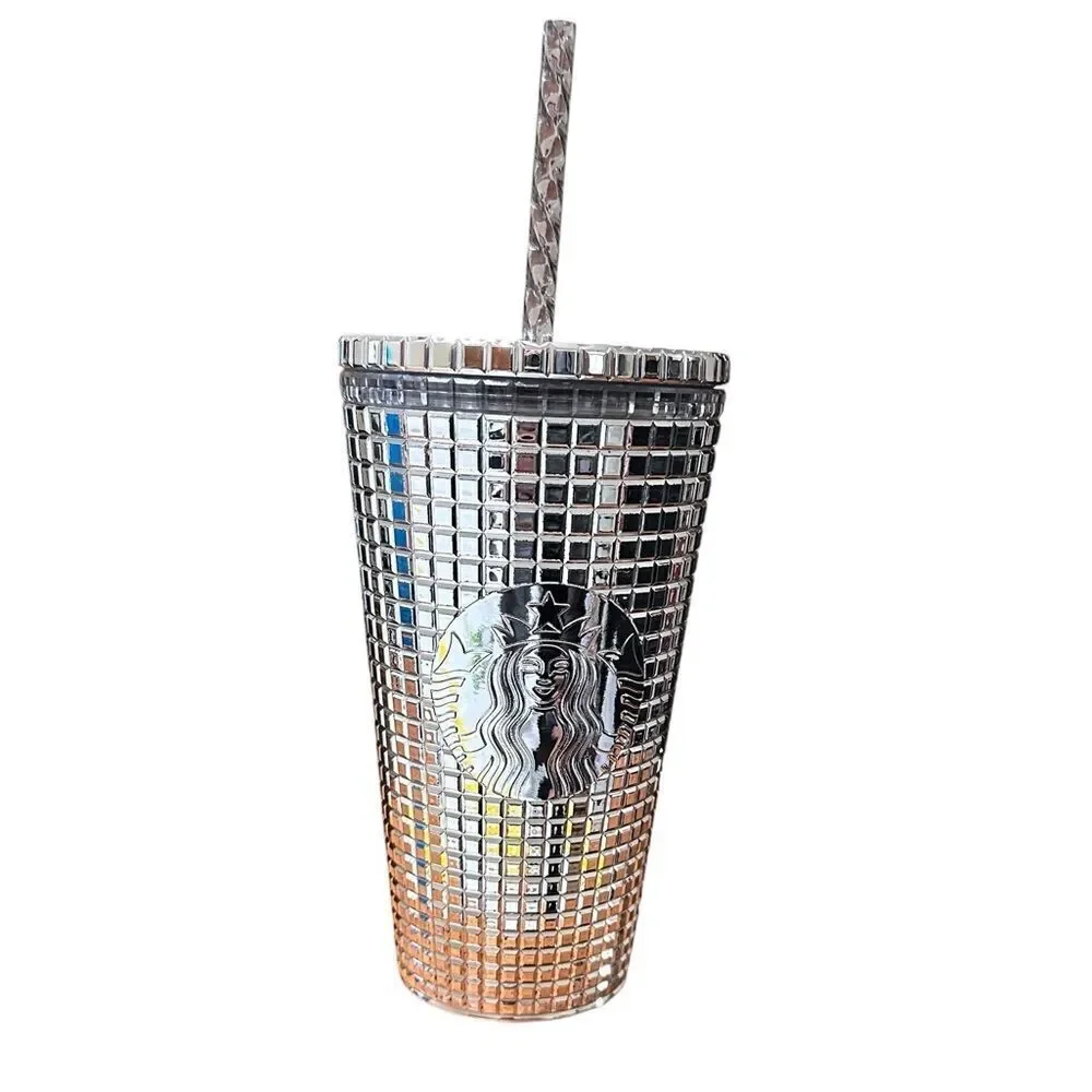Starbucks 2020 Ltd Edition Silver Disco Ball 16oz Tumbler